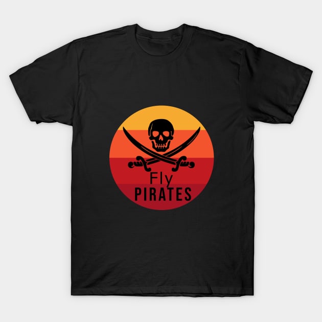 Fly pirates t shirt top